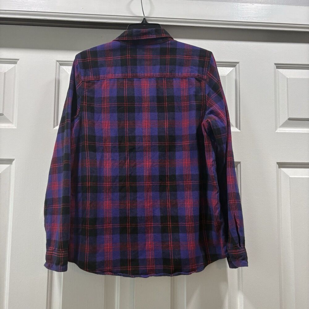 L.L. Bean Women's Relaxed Fit Scotch Plaid Flannel Shirt Size S - Picture 4 of 10